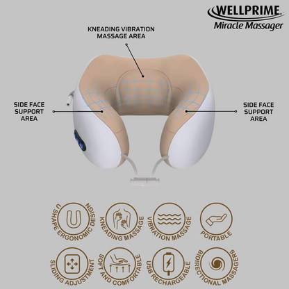 Wellprime Masajeador eléctrico de cuello y hombros para relajar y aliviar dolores