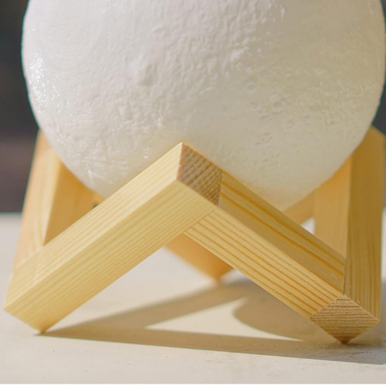 Lámpara Luna 16 Colores Mando Distancia